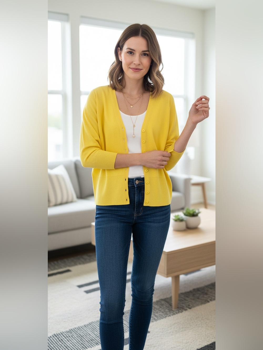 Super soft Bright Yellow Boden Women's Cardigan